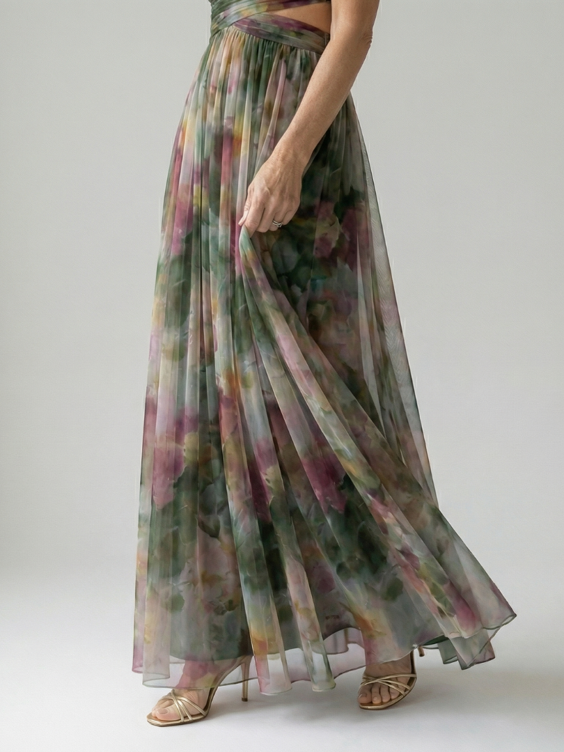 Isel - Confortevole Vestito Maxi Soft Wrap