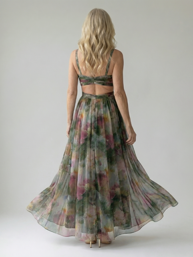 Isel - Confortevole Vestito Maxi Soft Wrap