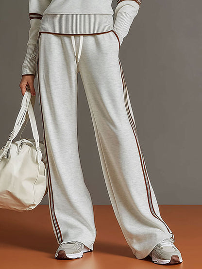 Marieta - Comodo Blusa e Pantaloni a Gamba Larga