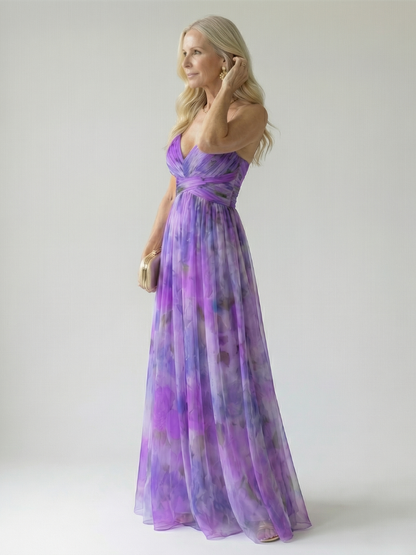 Isel - Confortevole Abito Maxi Soft Wrap
