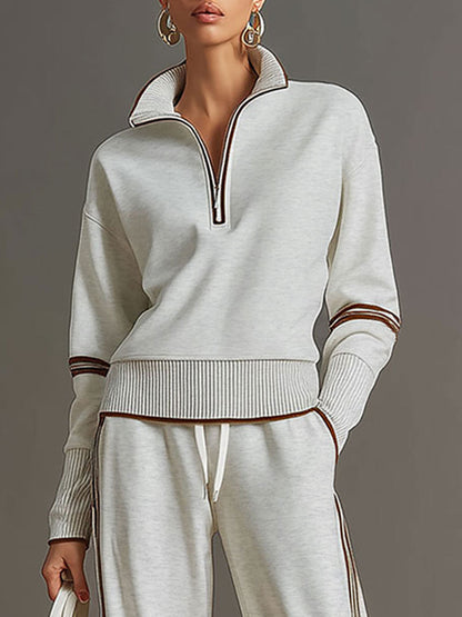 Marieta - Comodo Blusa e Pantaloni a Gamba Larga