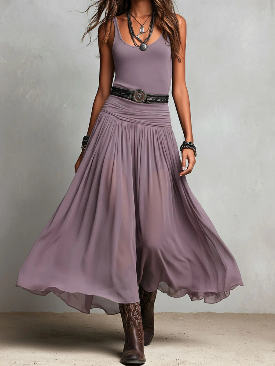 CONJUNTO EUFORIA - Elegante Abito a Doppio Strato