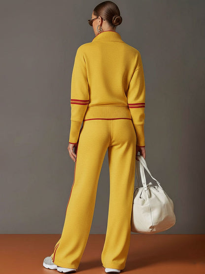 Marieta - Comodo Blusa e Pantaloni a Gamba Larga