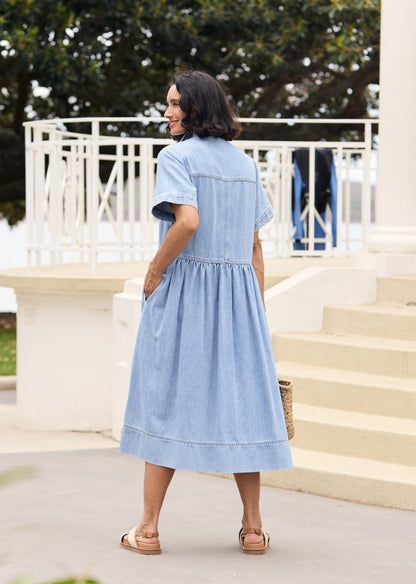 MONTANA DENIM SHIRTDRESS - Morbido Vestito Camicia