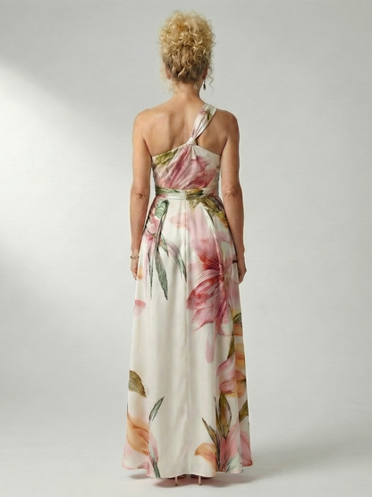 Amiel - Leggero Abito Maxi Floreale