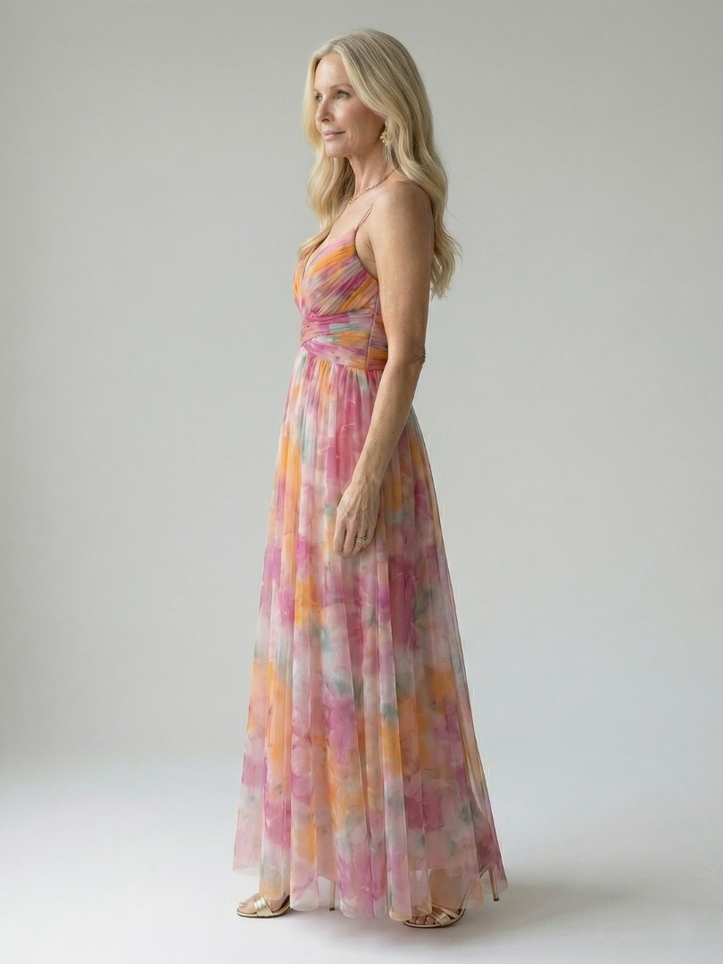 Isel - Confortevole Vestito Maxi Soft Wrap