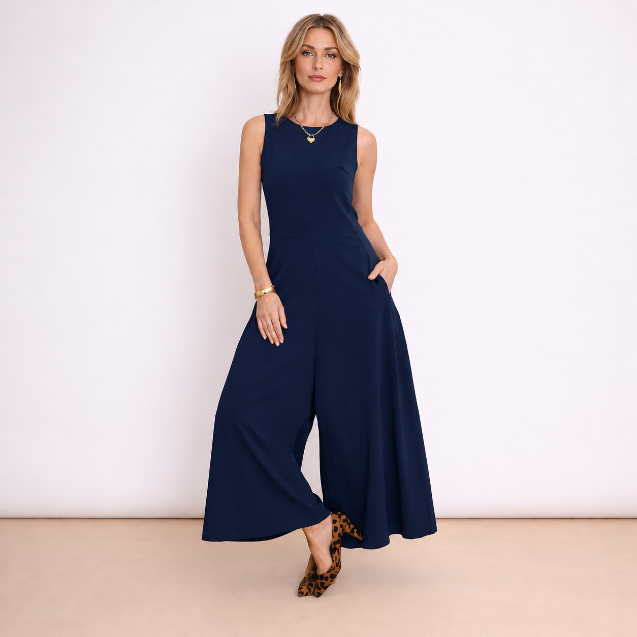 Elegante Tuta Pantalone Lunga Smanicata
