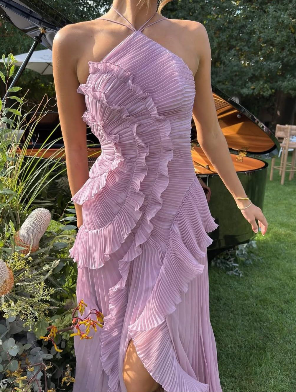 ISADORA IL VESTITO VOLANT EDIZIONE LIMITATA - Elegante Vestito Lungo Asimmetrico