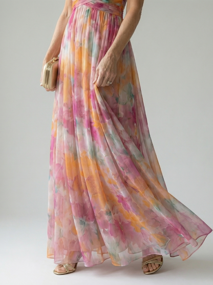 Isel - Confortevole Vestito Maxi Soft Wrap