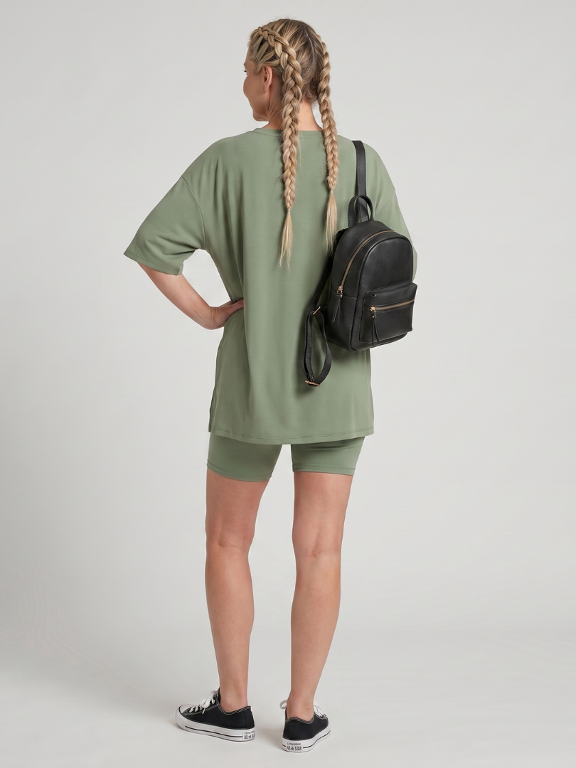 Colette - Morbido Completo top a maniche corte e pantaloni biker