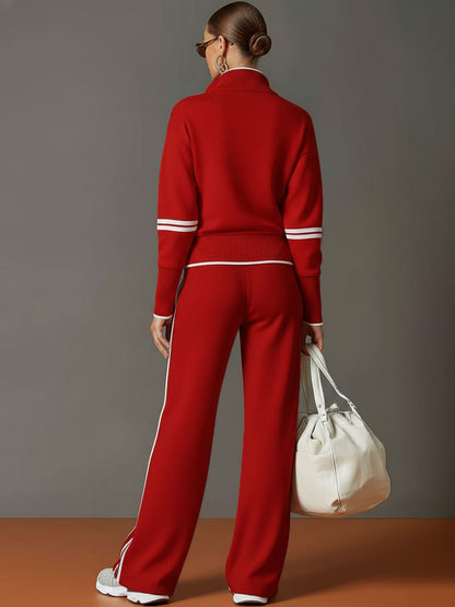 Marieta - Comodo Blusa e Pantaloni a Gamba Larga