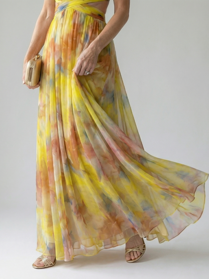 Isel - Confortevole Vestito Maxi Soft Wrap