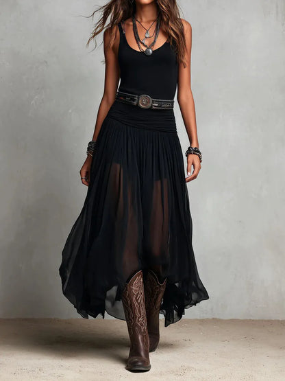 CONJUNTO EUFORIA - Elegante Abito a Doppio Strato