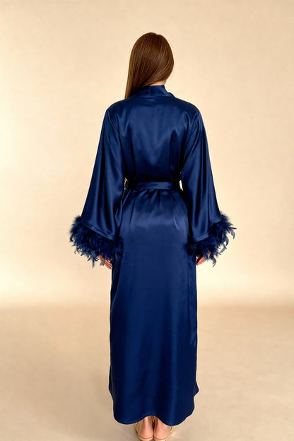 Celiana Satin Long Kimono