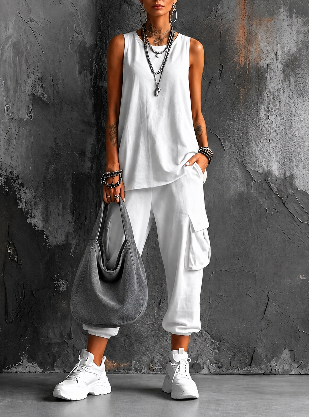 Noelia - Confortevole Conjunto casual di comfort urbano