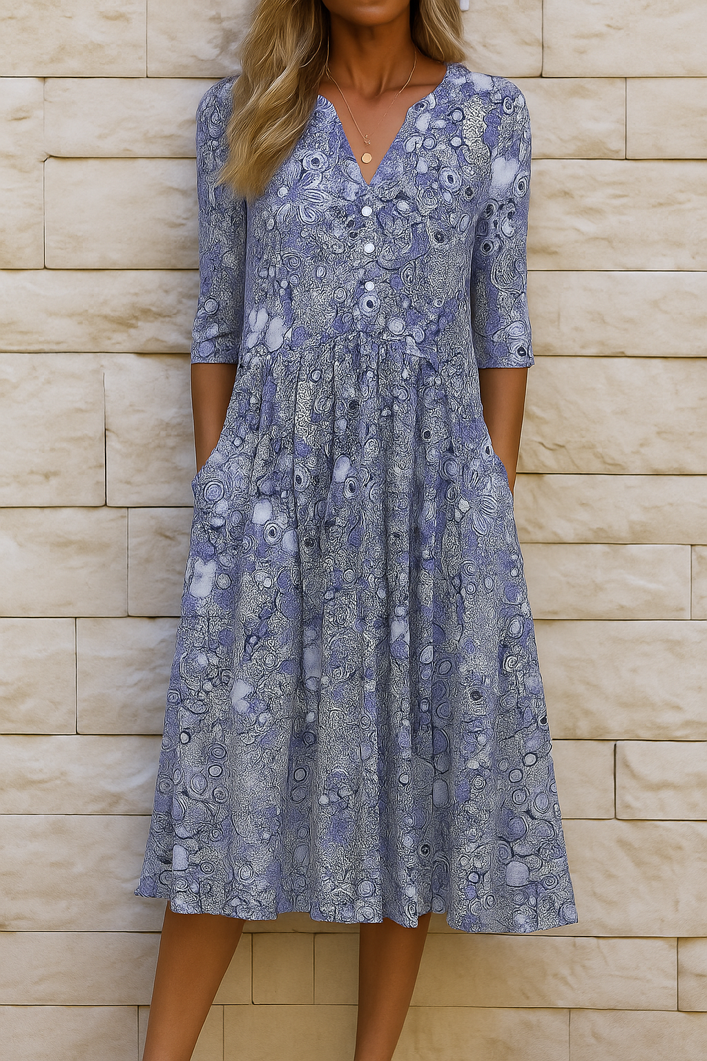 OLIVIA - Elegante Abito Scollo a V
