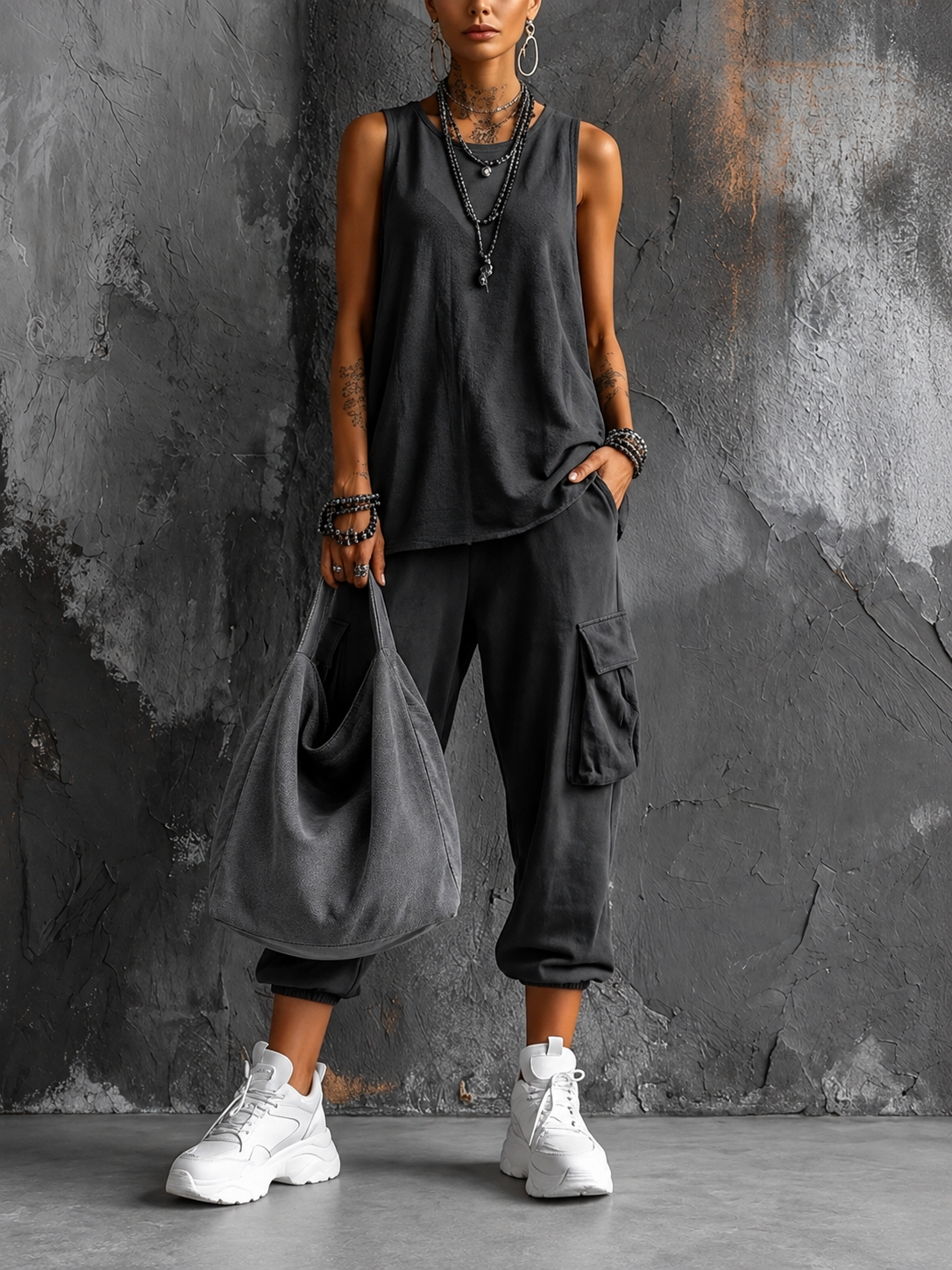 Noelia - Confortevole Conjunto casual di comfort urbano