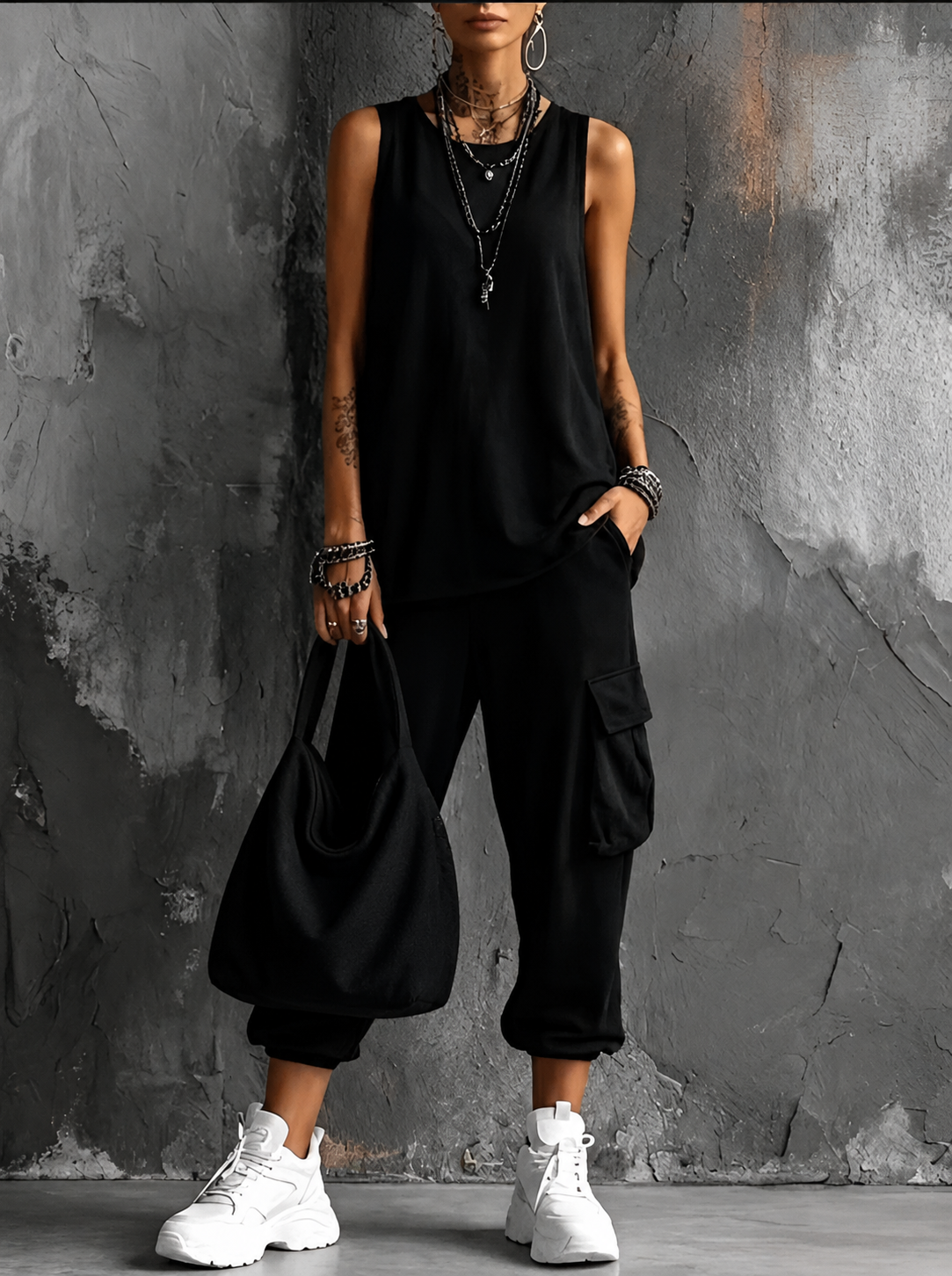 Noelia - Confortevole Conjunto casual di comfort urbano
