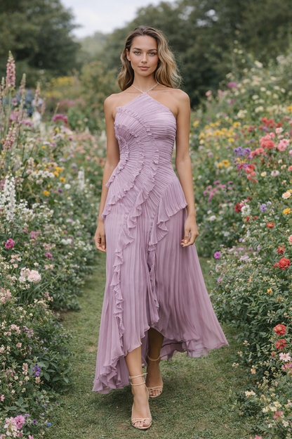 ISADORA IL VESTITO VOLANT EDIZIONE LIMITATA - Elegante Vestito Lungo Asimmetrico