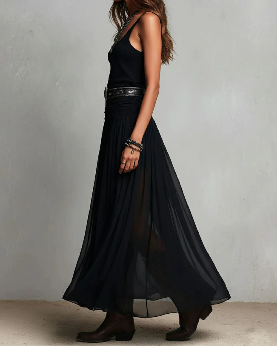 CONJUNTO EUFORIA - Elegante Abito a Doppio Strato