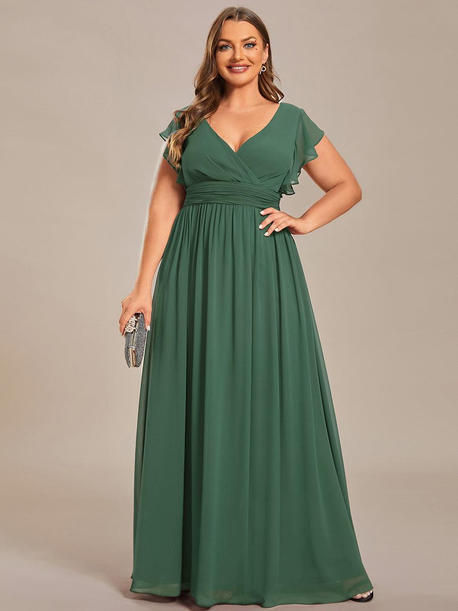LILYANA | Abito chiffon elegante con volant