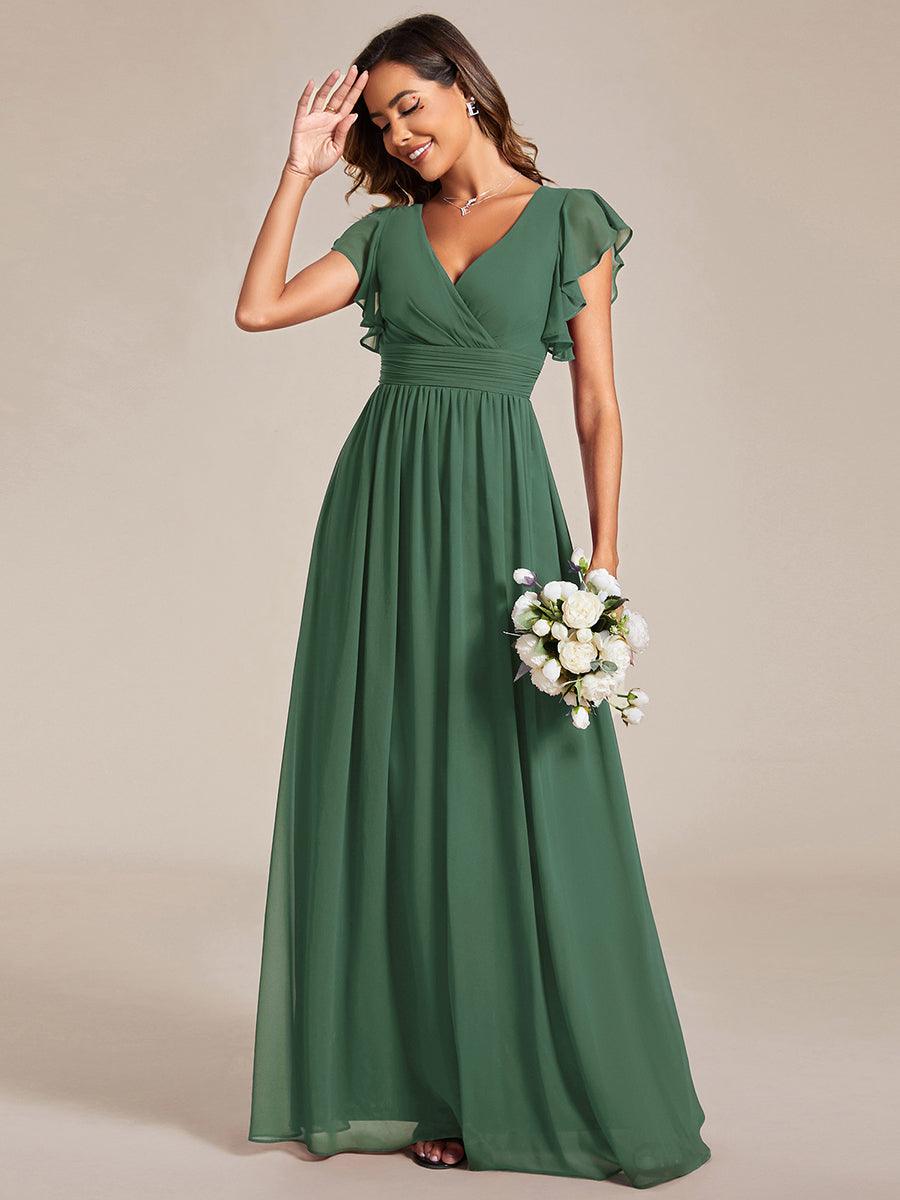 LILYANA | Abito chiffon elegante con volant