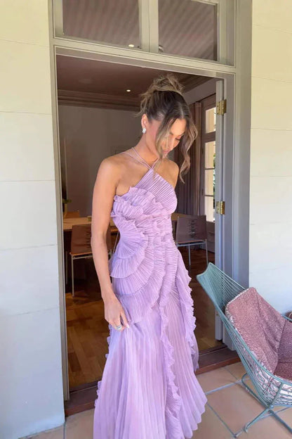 ISADORA IL VESTITO VOLANT EDIZIONE LIMITATA - Elegante Vestito Lungo Asimmetrico