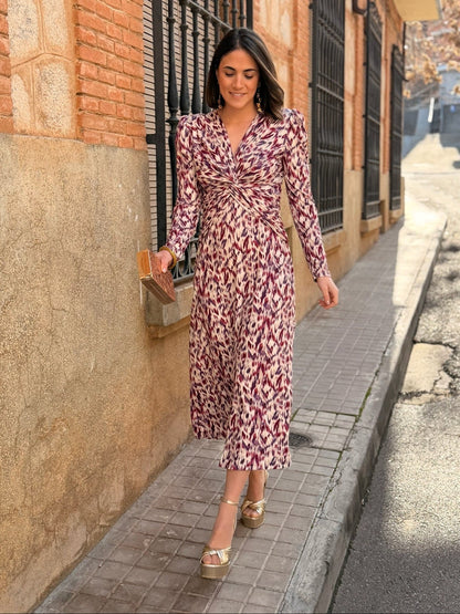 Casilda Midi Printed Dress