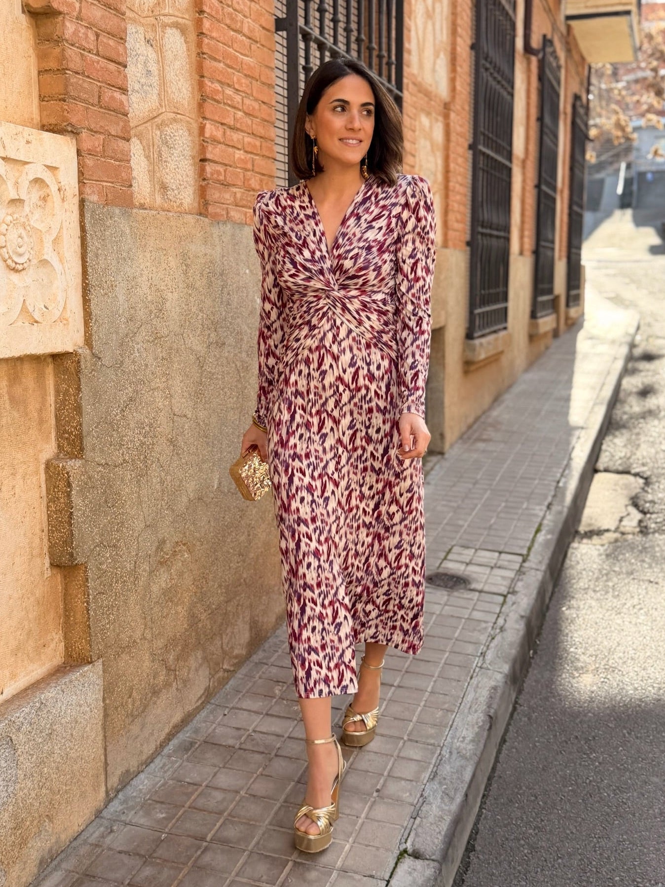 Casilda Midi Printed Dress
