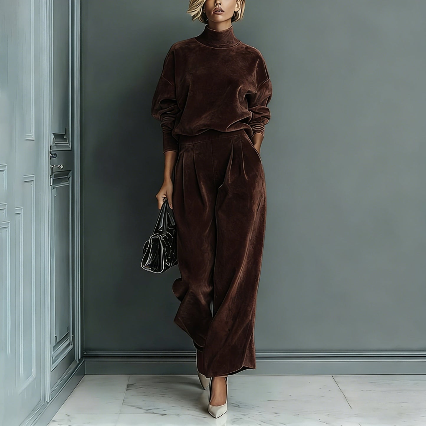Completo Donna Maglione & Pantaloni 2 Pezzi