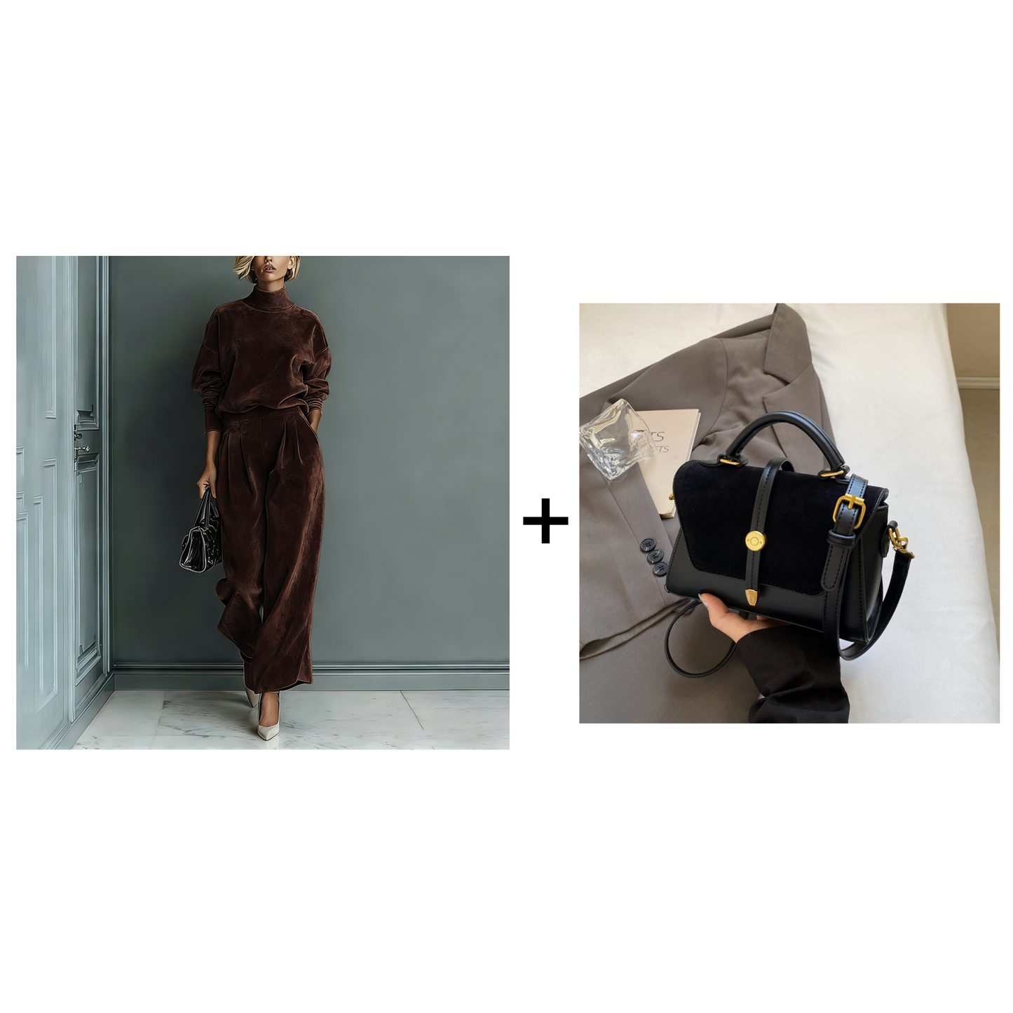 Completo Donna Maglione & Pantaloni 2 Pezzi