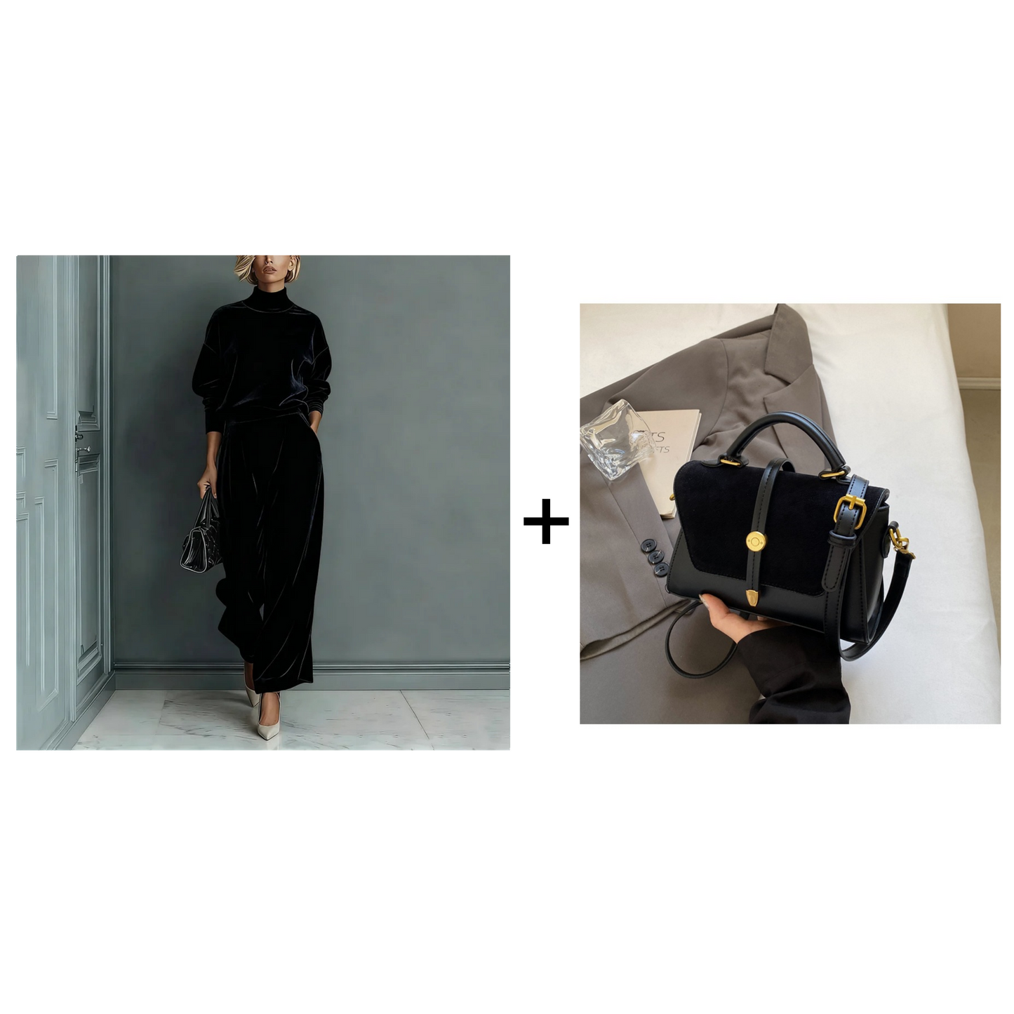 Completo Donna Maglione & Pantaloni 2 Pezzi