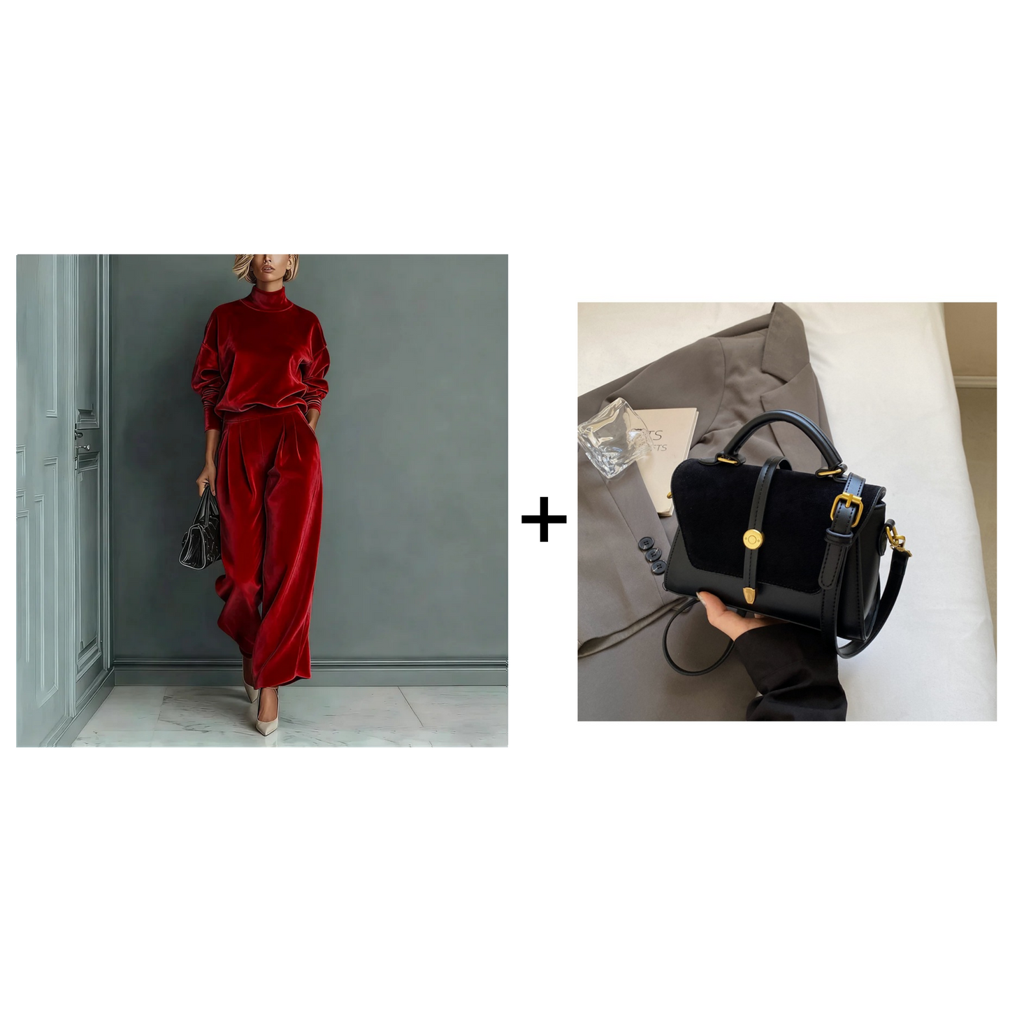Completo Donna Maglione & Pantaloni 2 Pezzi