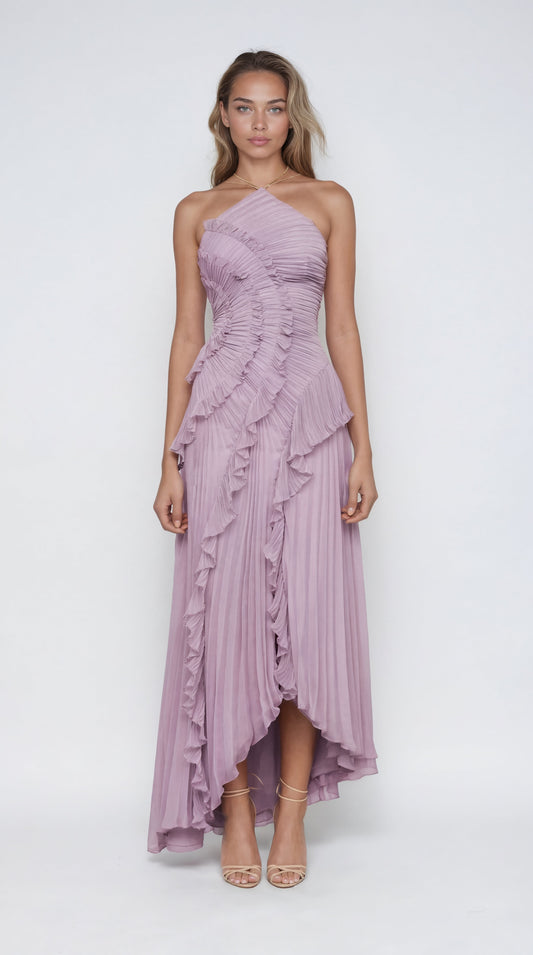 ISADORA IL VESTITO VOLANT EDIZIONE LIMITATA - Elegante Vestito Lungo Asimmetrico