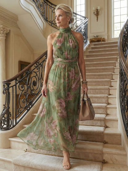 Mirelle - Leggero Abito Midi con Scollo All'Americana