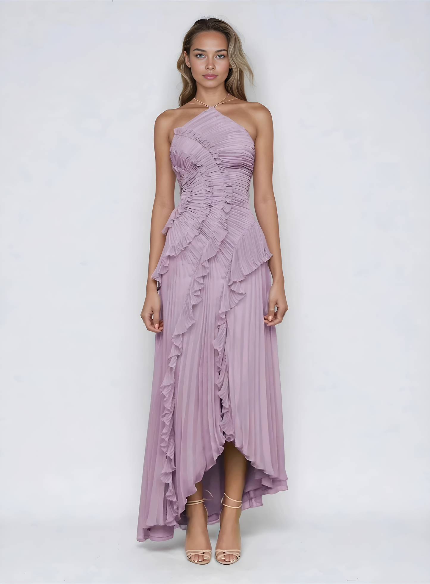 ISADORA IL VESTITO VOLANT EDIZIONE LIMITATA - Elegante Vestito Lungo Asimmetrico