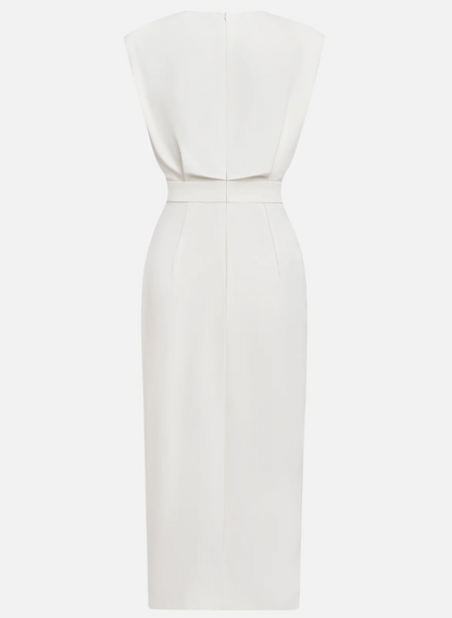 Sophie - Elegante Abito midi aderente con bottoni dorati