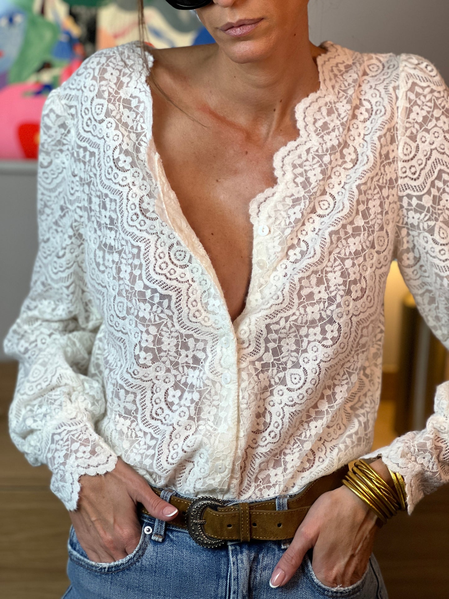 Hippoline Knit Blouse