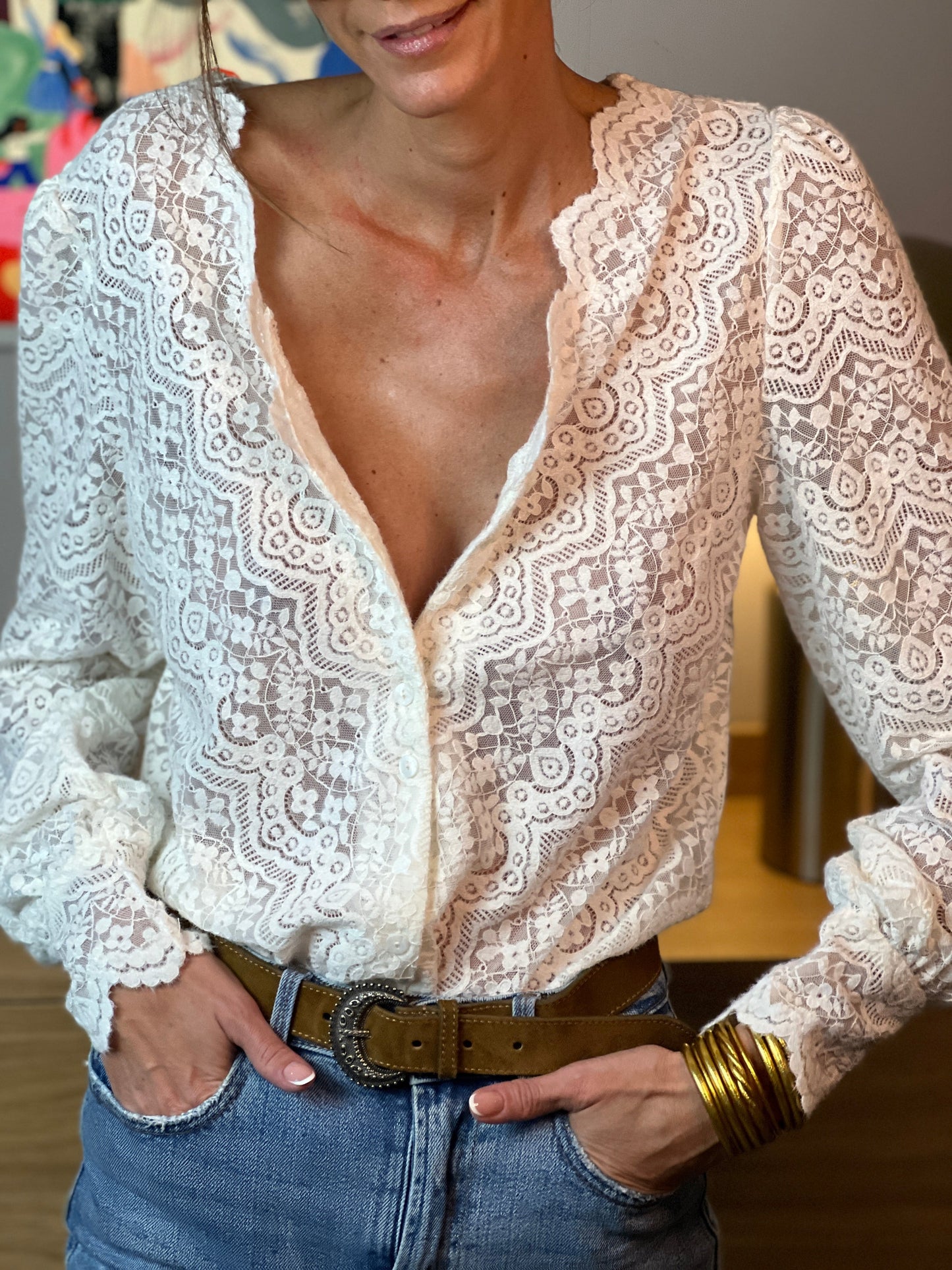 Hippoline Knit Blouse