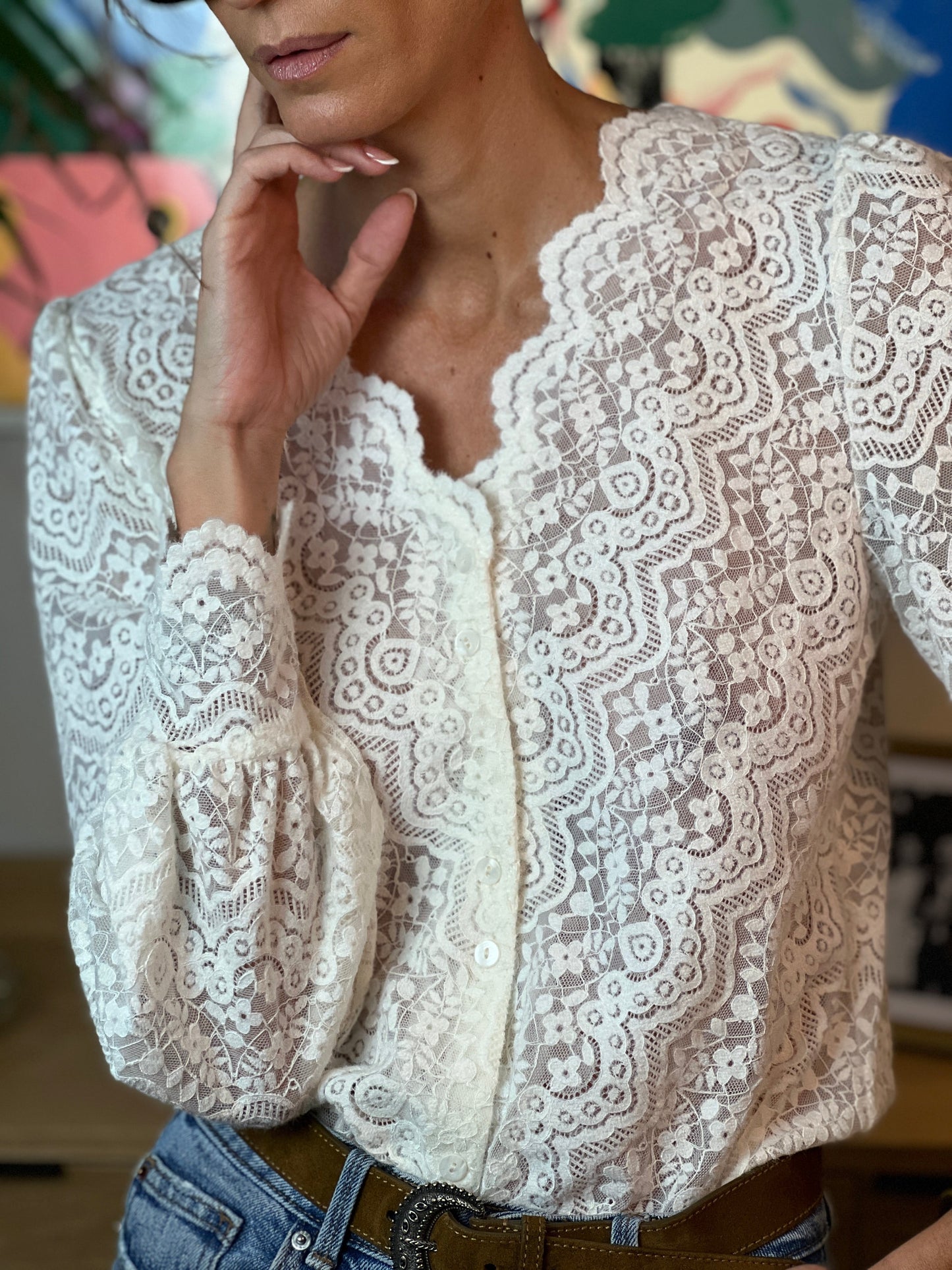 Hippoline Knit Blouse