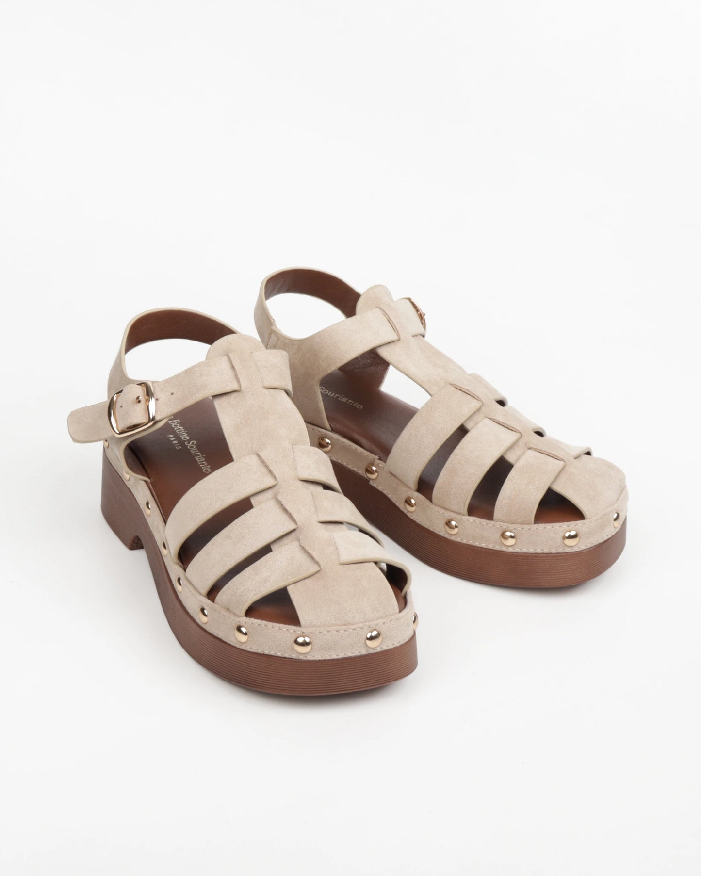 Sandali in Faux Suede con Borchie - Comfortevoli Sandali