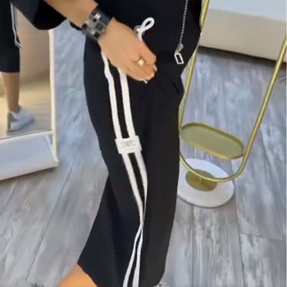 Set Giacca e Vestito con Collo Alto da Donna