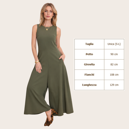 Elegante Tuta Pantalone Lunga Smanicata