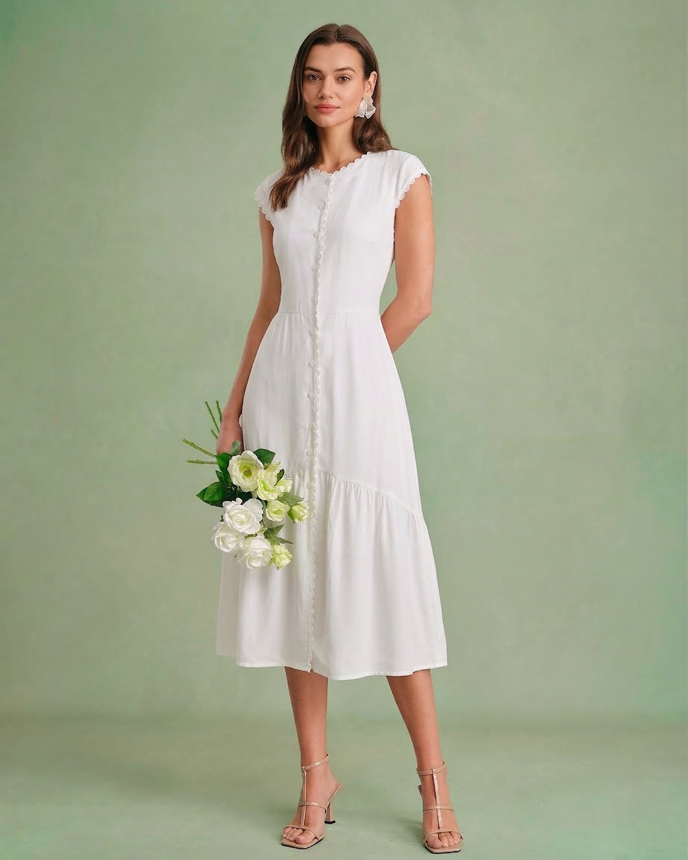 Abito Midi con Scollo