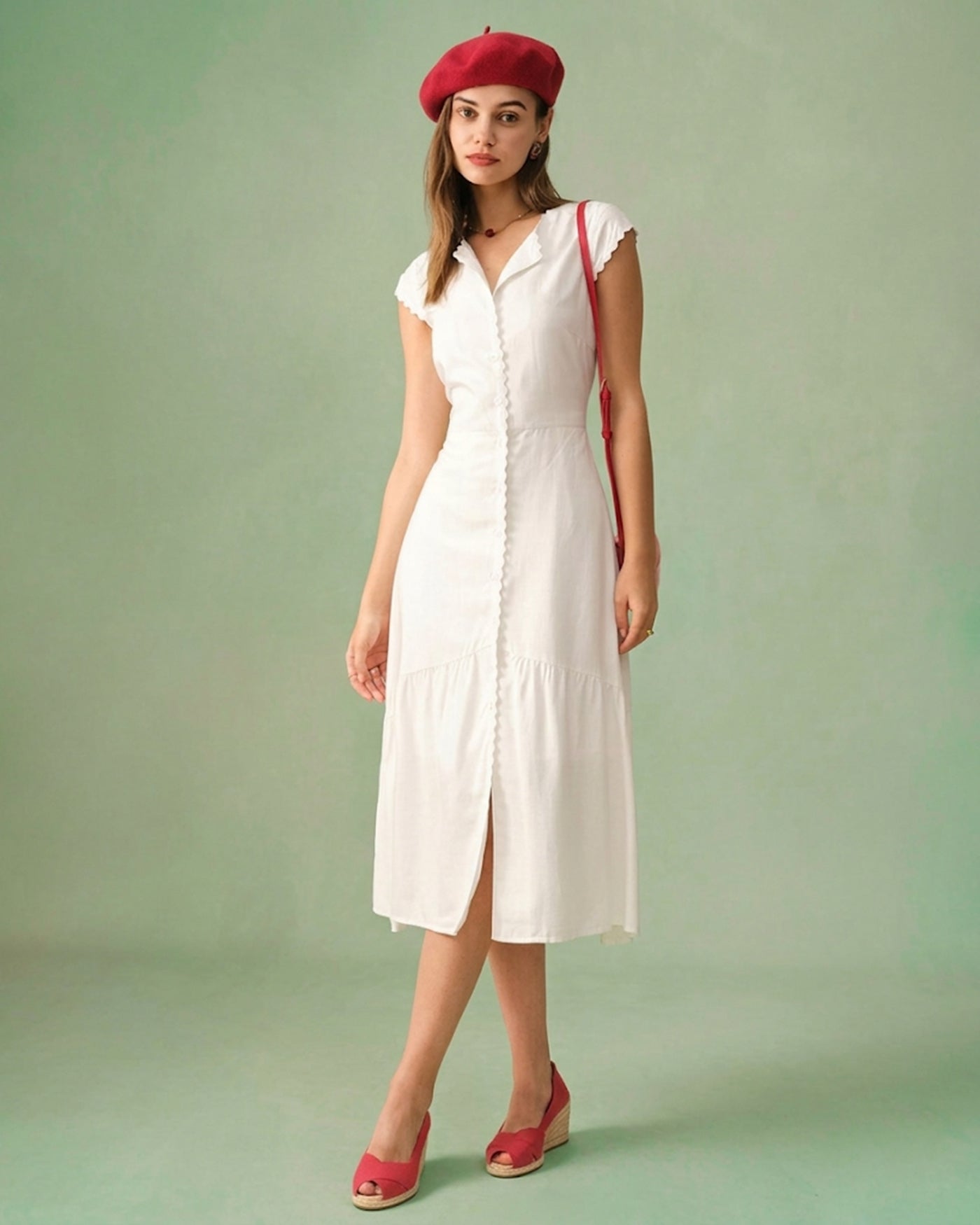 Abito Midi con Scollo
