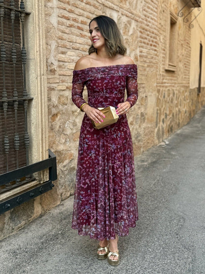 Abito in Tulle Stampato | Vera
