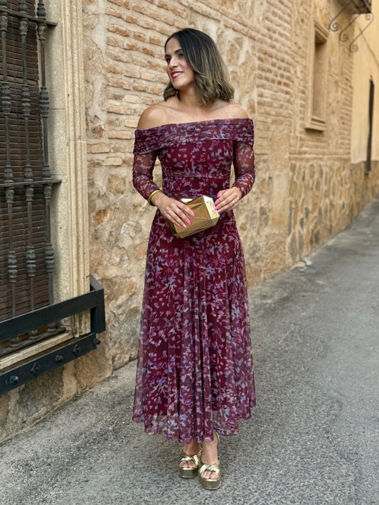 Abito in Tulle Stampato | Vera